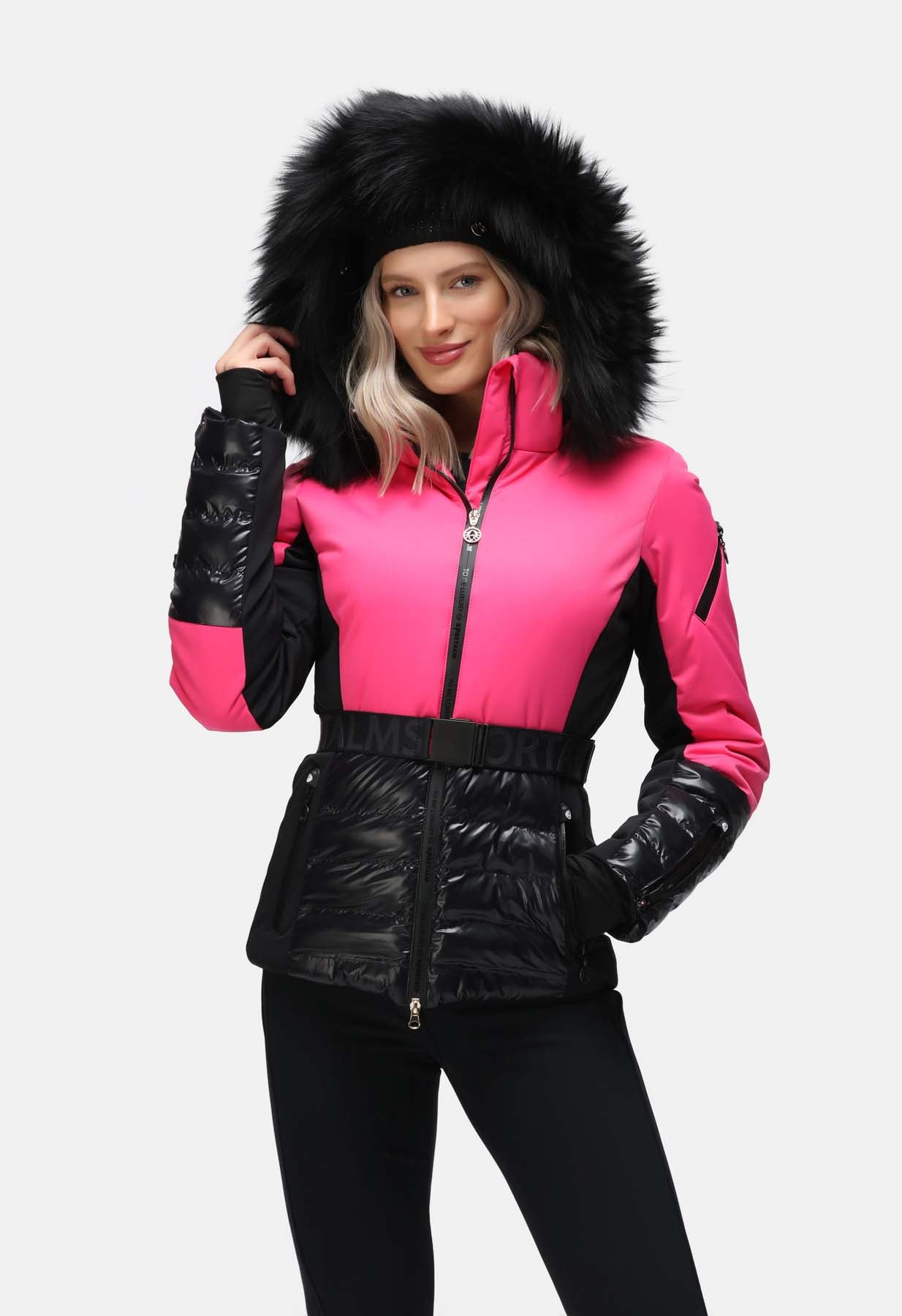 Skijacke Schwarz Sportalm Jacke Pink Sportalm Skijacke Rosa