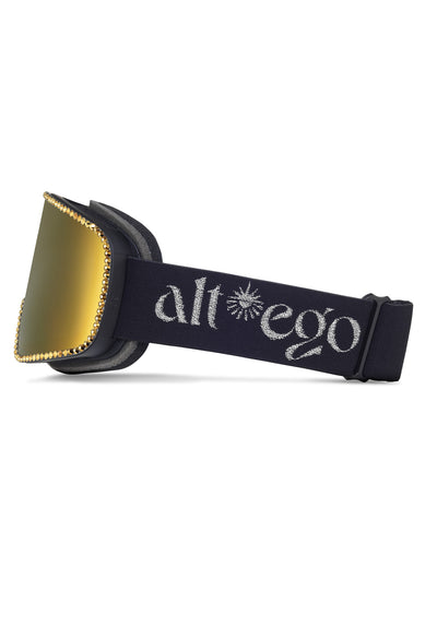 Alt*ego Disco Ski Goggle in Vintage Gold