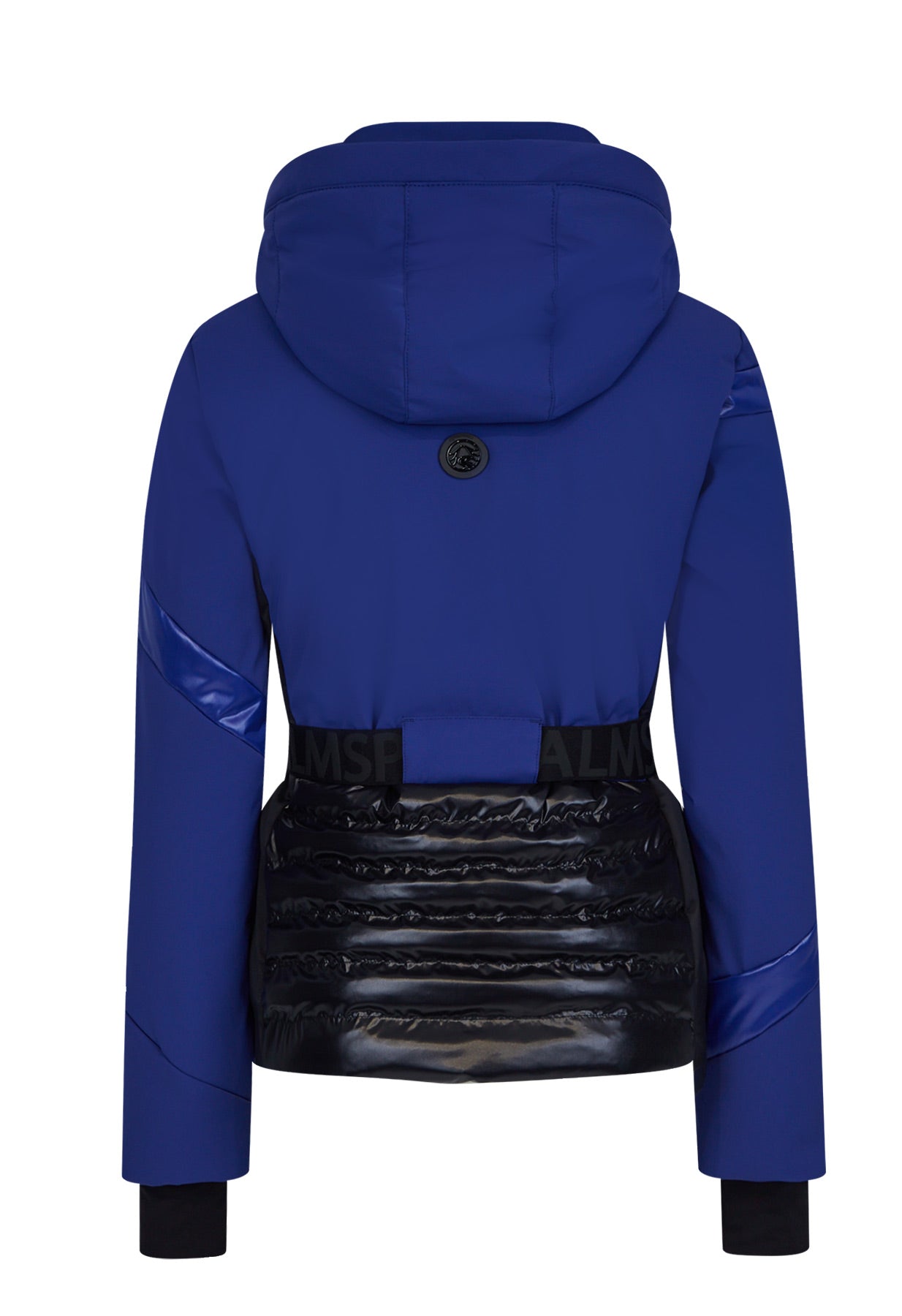 Sportalm Black and Blue Ski Jacket with Belt