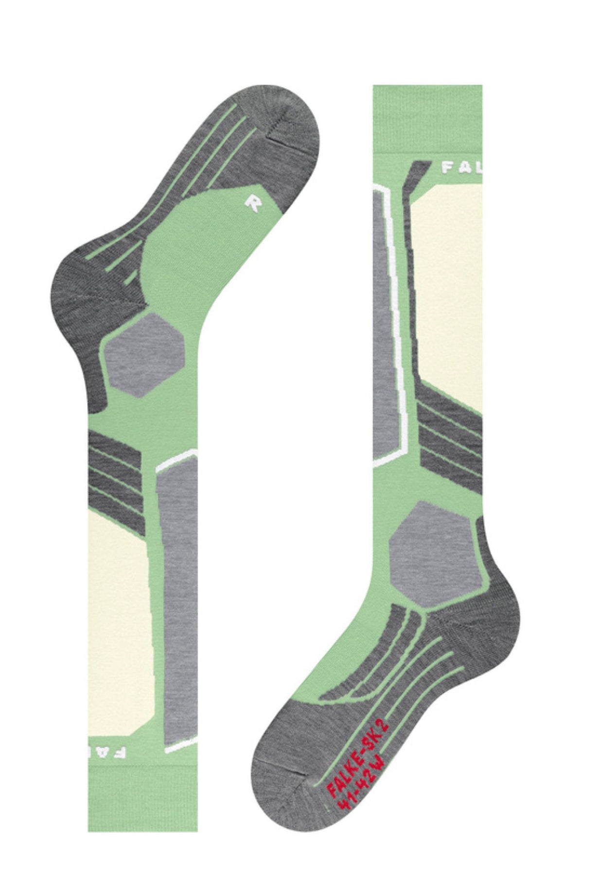 Falke SK2 Womens Ski Sock in Quiet Green