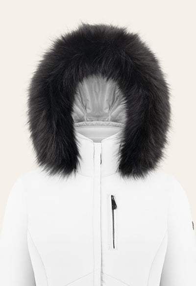 Poivre Blanc 0802 Stretch Ski Jacket in White