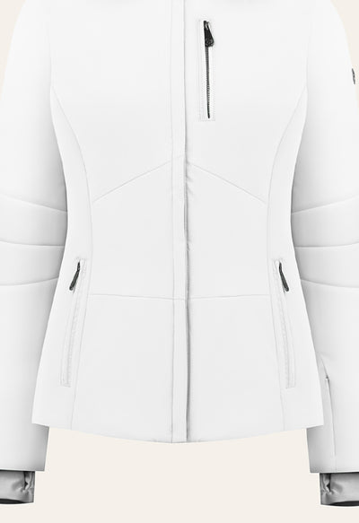Poivre Blanc 0802 Stretch Ski Jacket in White