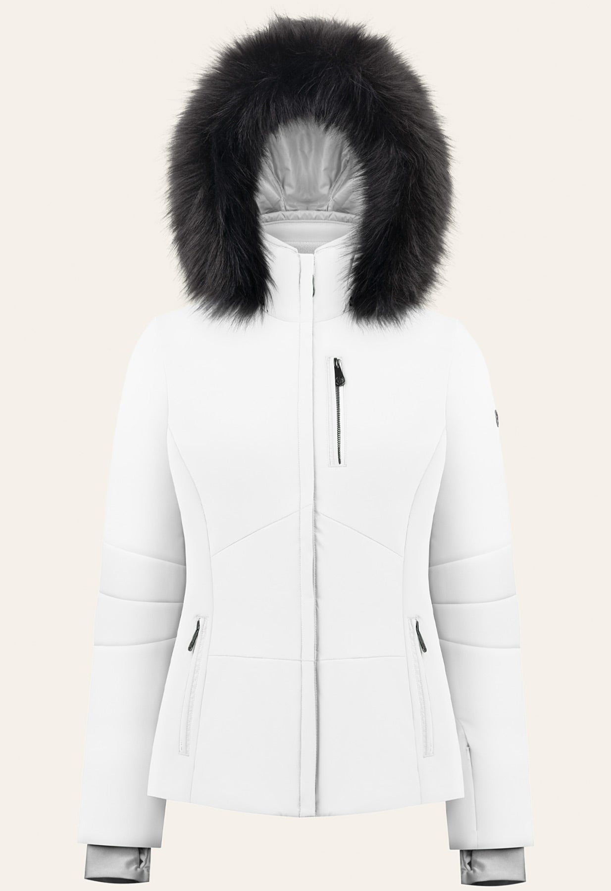 Poivre Blanc 0802 Stretch Ski Jacket in White