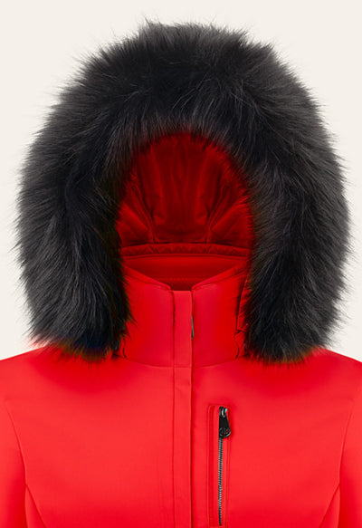Poivre Blanc 0802 Stretch Ski Jacket in Red