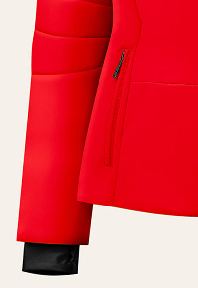 Poivre Blanc 0802 Stretch Ski Jacket in Red