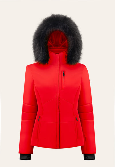 Poivre Blanc 0802 Stretch Ski Jacket in Red