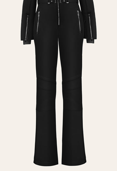 Poivre Blanc Ski Suit in Black and White with Faux Fur 0831
