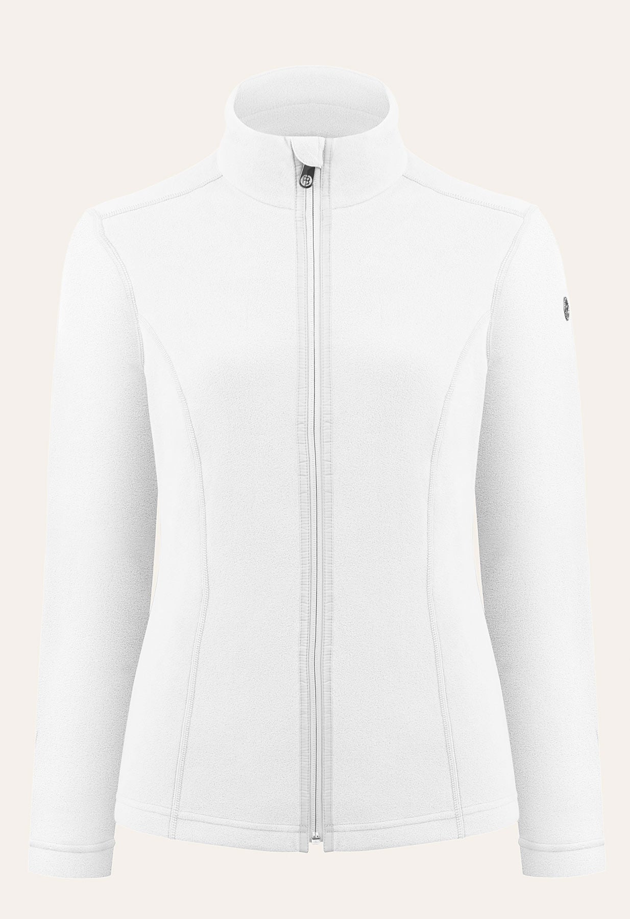 Poivre Blanc Micro Fleece Jacket in White
