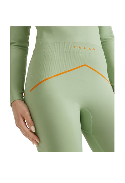 Falke Pale Green 3/4 length ski thermal leggings