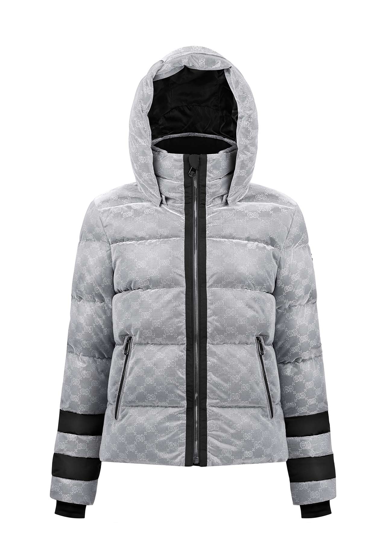 Poivre Blanc W23-1201 Puffer Ski Jacket in Silver