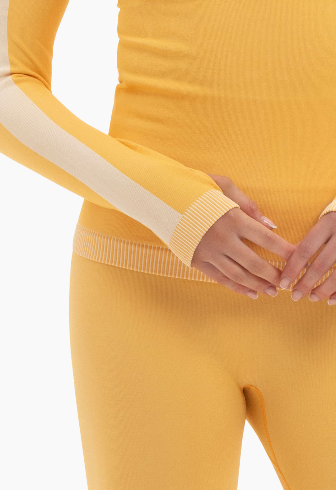 Sloobie Aspen Thermal Base Layer Leggings in Yellow Winternational