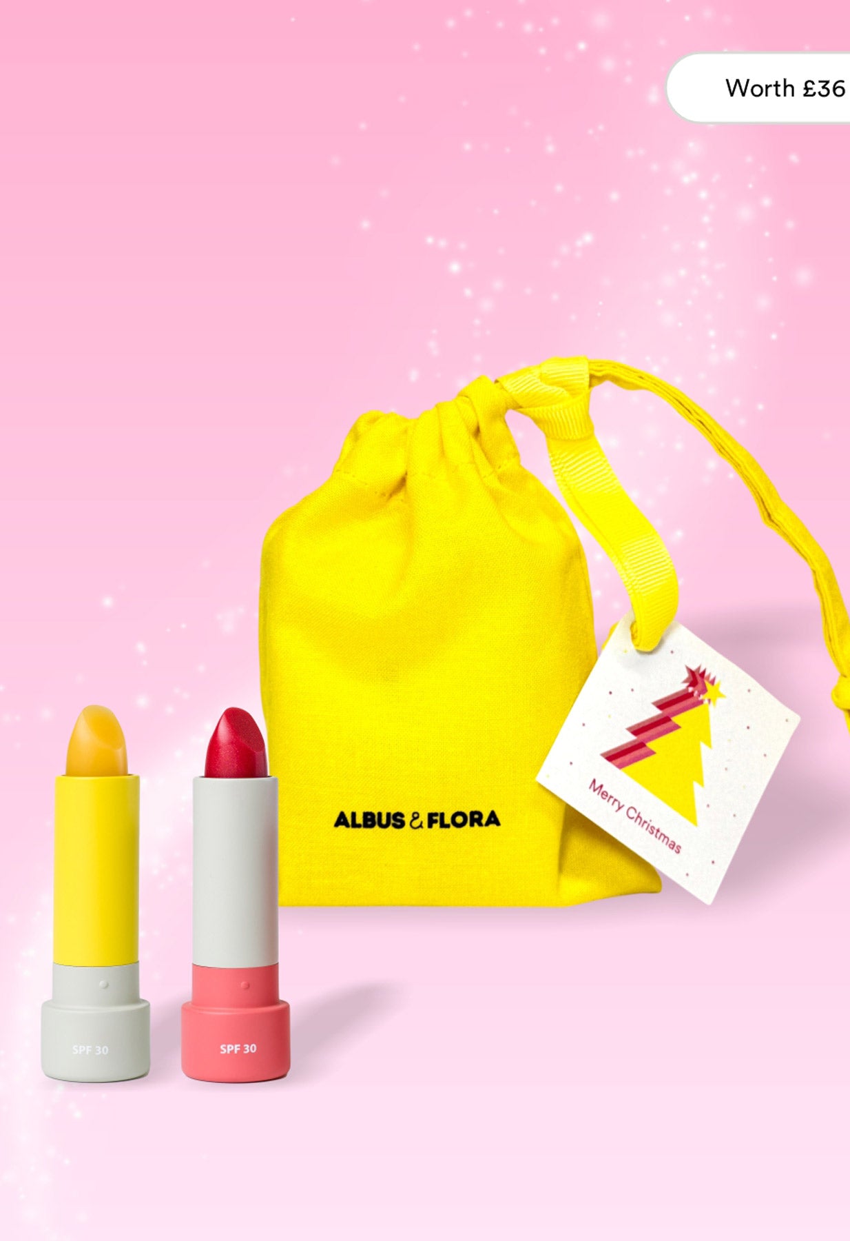 Albus & Flora Sheer Lip Balm 2 pack bundle