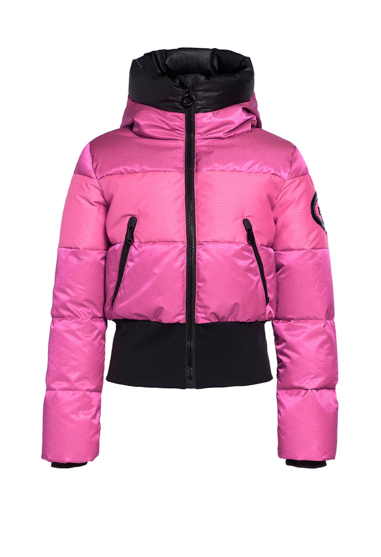 Goldbergh Fever Downfilled Bomber Ski Jacket in Pink