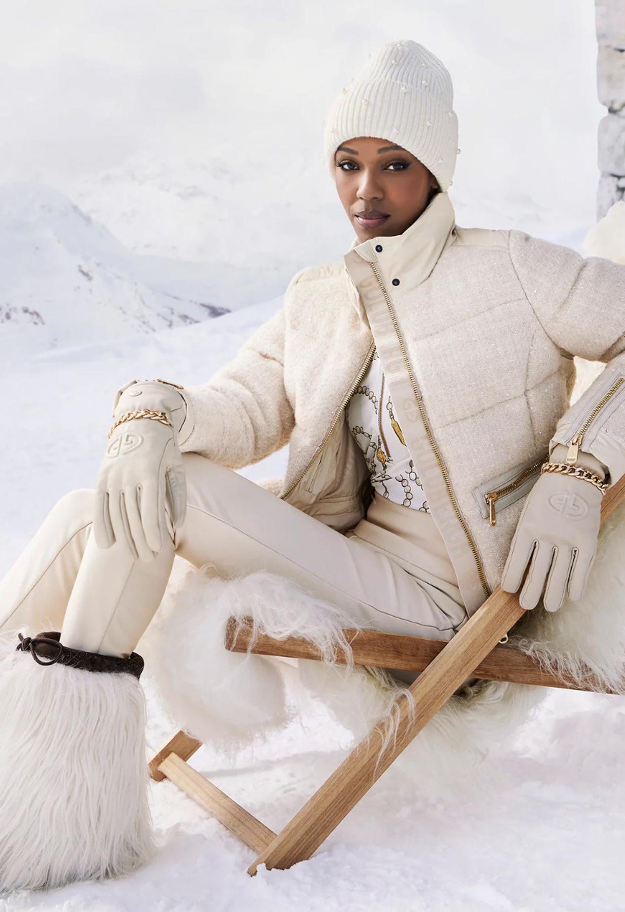 Goldbergh Chamonix Ski Jacket in Cream