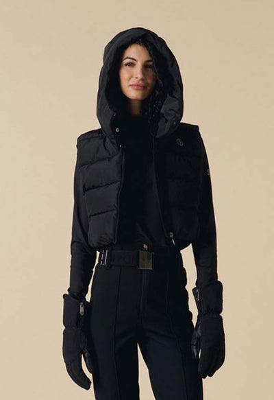 Poivre Blanc Cindy Gilet in Black