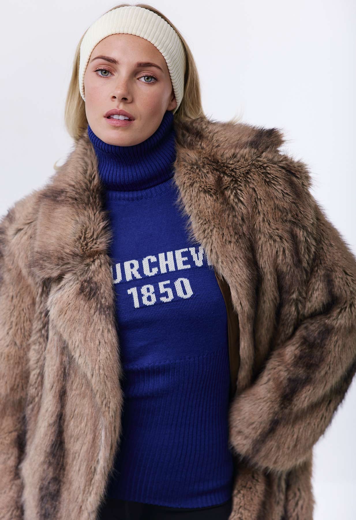 Linla Courchevel Blue Knitted Jumper