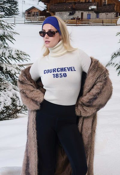 Linla Courchevel White Knitted Jumper