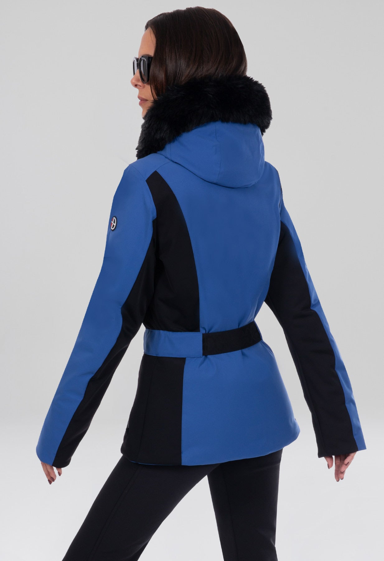 Duvillard Estelle 2 Blue Ski Jacket with Faux Fur Hood