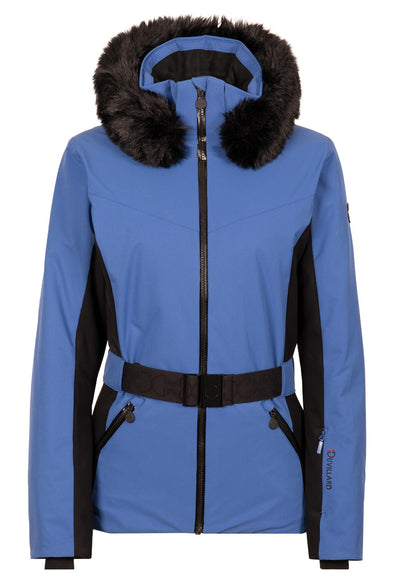 Duvillard Estelle 2 Blue Ski Jacket with Faux Fur Hood