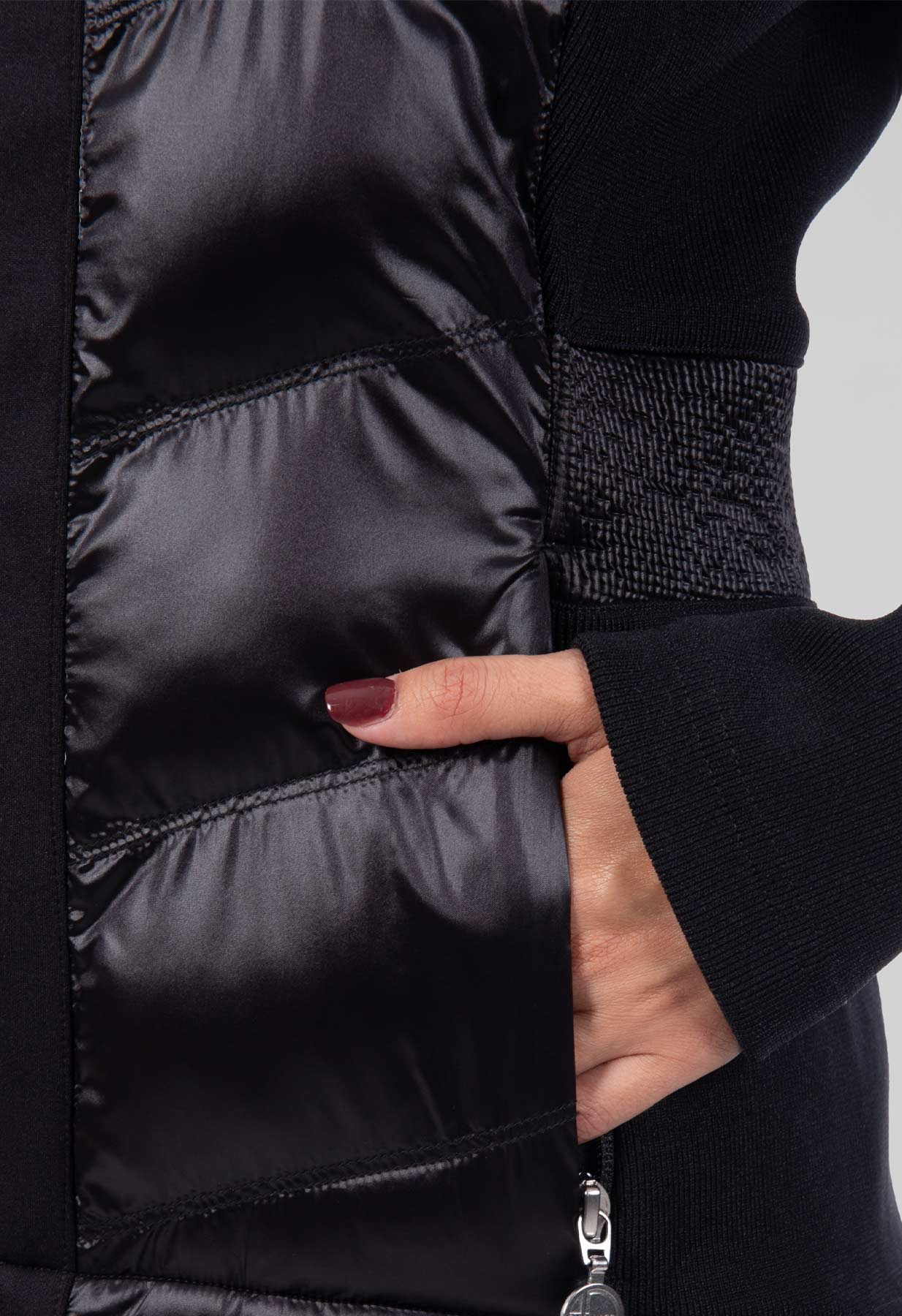 Duvillard Marina Black Ski Second Layer Jacket