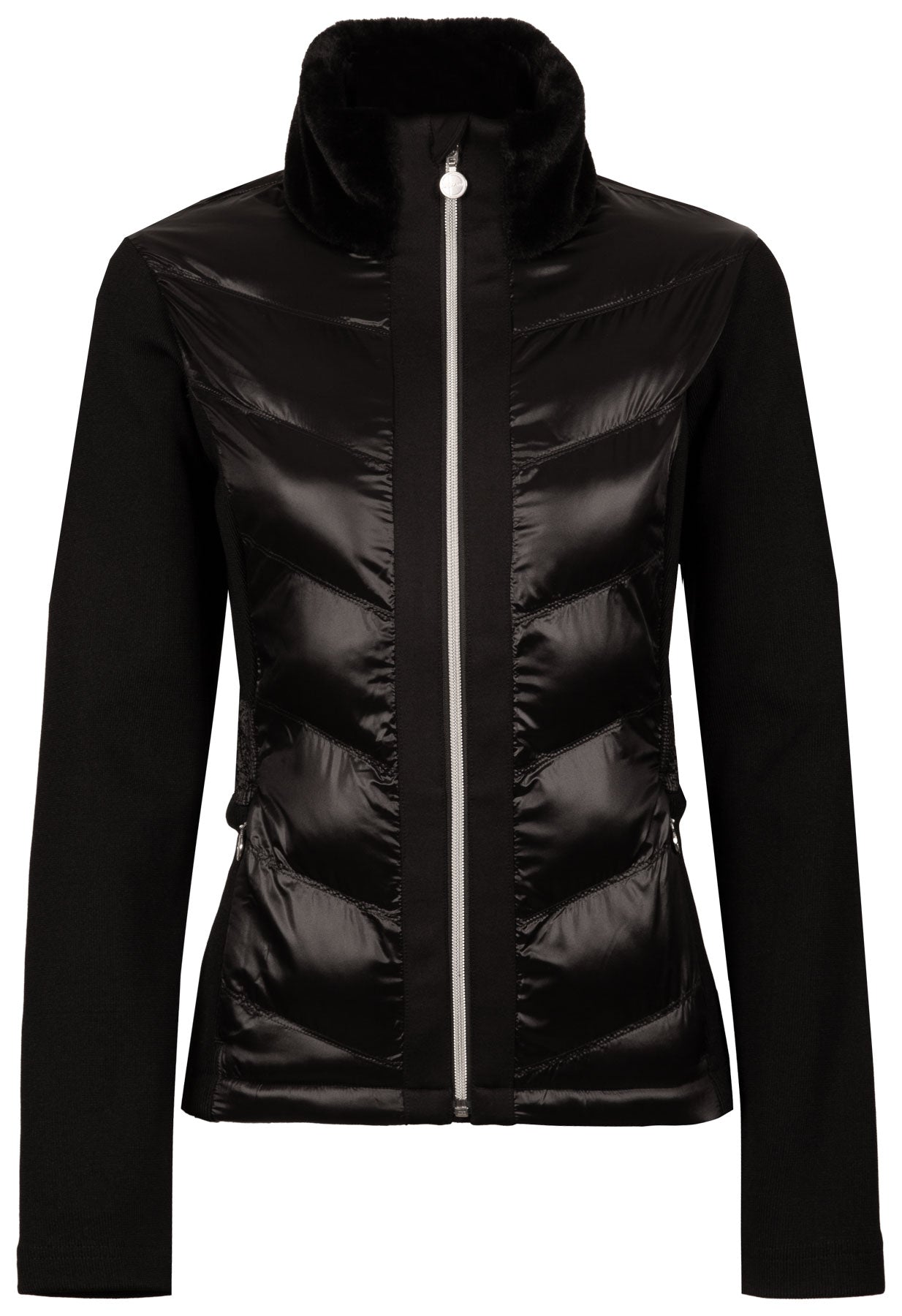 Duvillard Marina Black Ski Second Layer Jacket