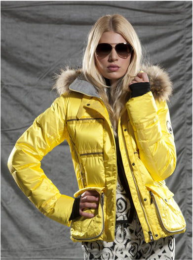 Fur ladies ski jackets. Real fur hoods and collars. Winternational