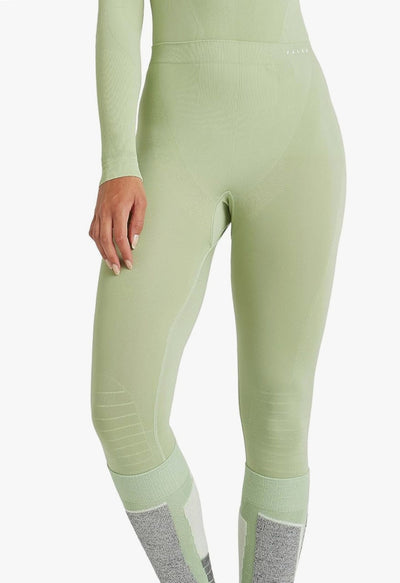 Falke Thermal Ski Leggings in Pale Green