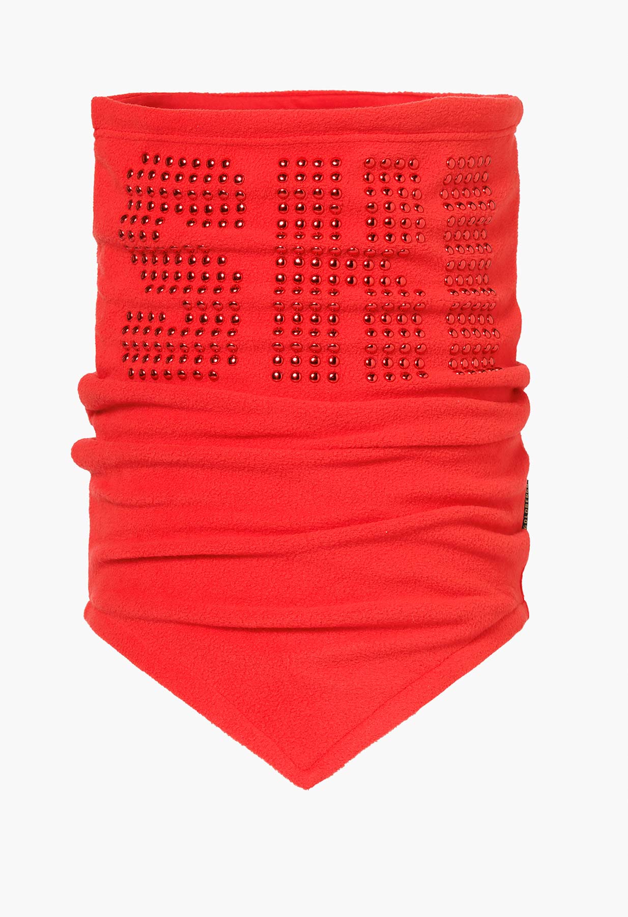 Goldbergh Bri Scarf Neckwarmer in Red with Studs