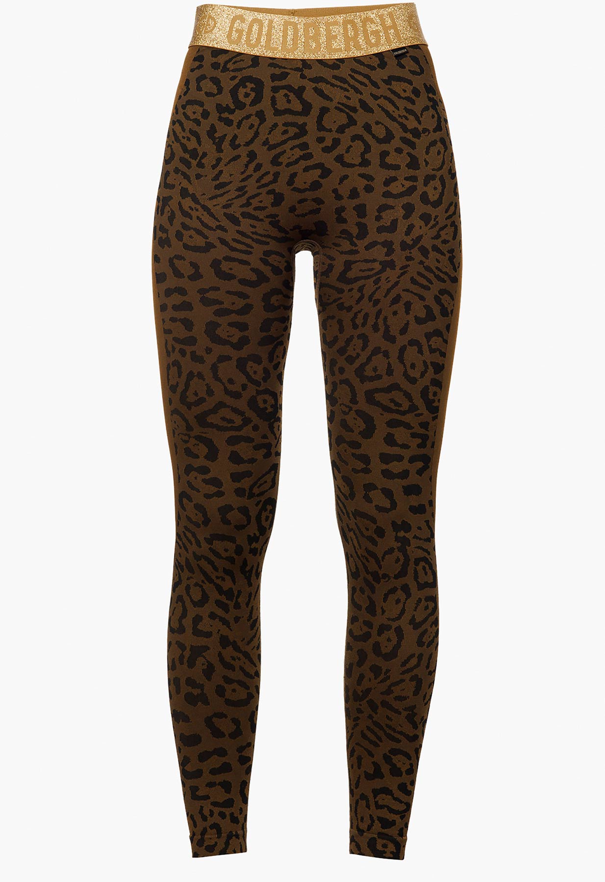 Goldbergh Caitlyn Ski Thermal Legging in Brown Animal Print