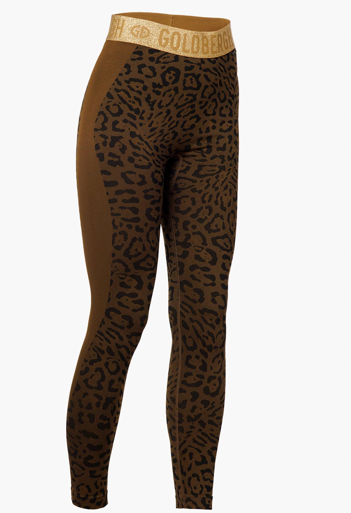 Goldbergh Caitlyn Ski Thermal Legging in Brown Animal Print