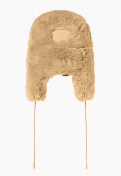 Goldbergh Cher Faux Fur Trapper Hat in Caramel