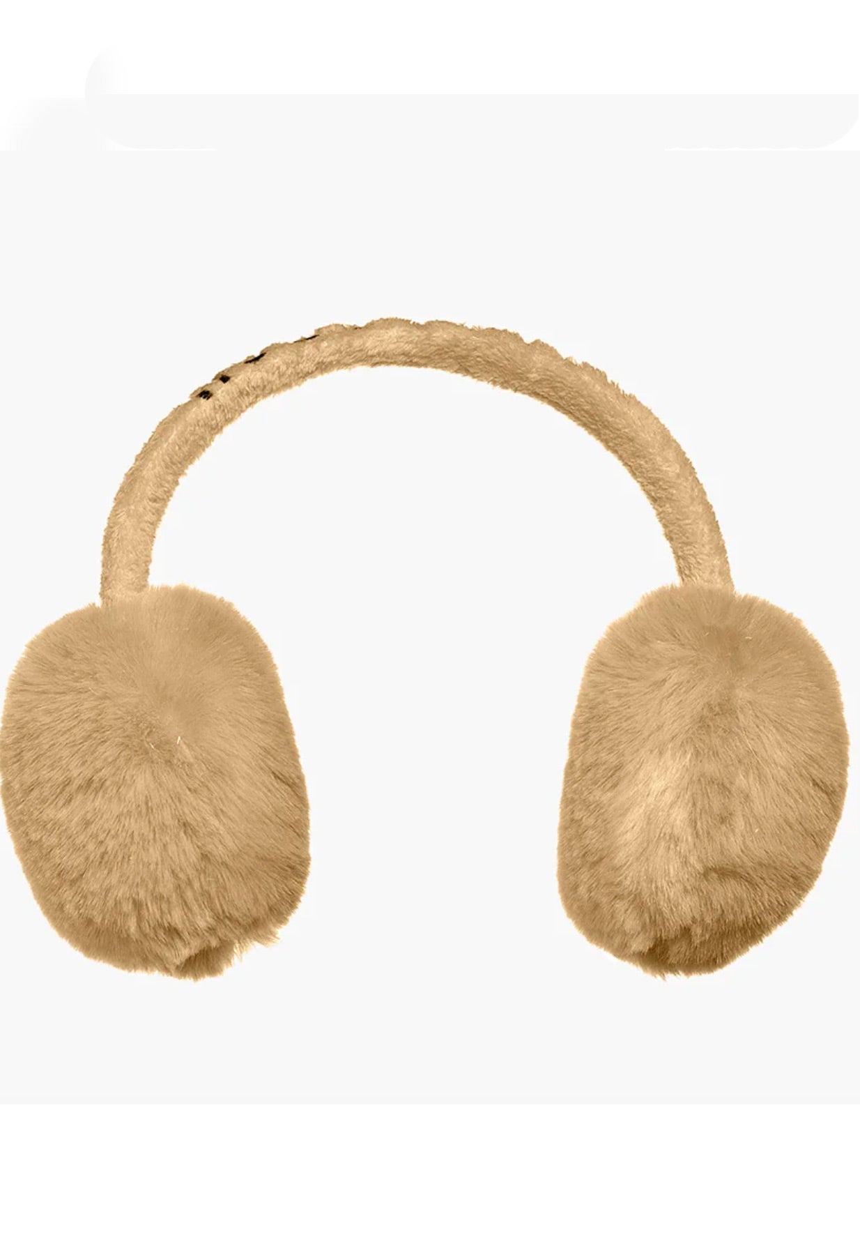 Goldbergh women's luxury beige fur ear muffs perfect for winter and skiing