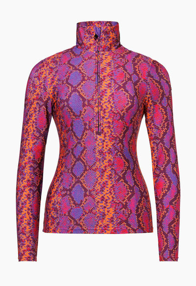 Goldbergh Fiesta Ski Base Layer in Snake Pink Print