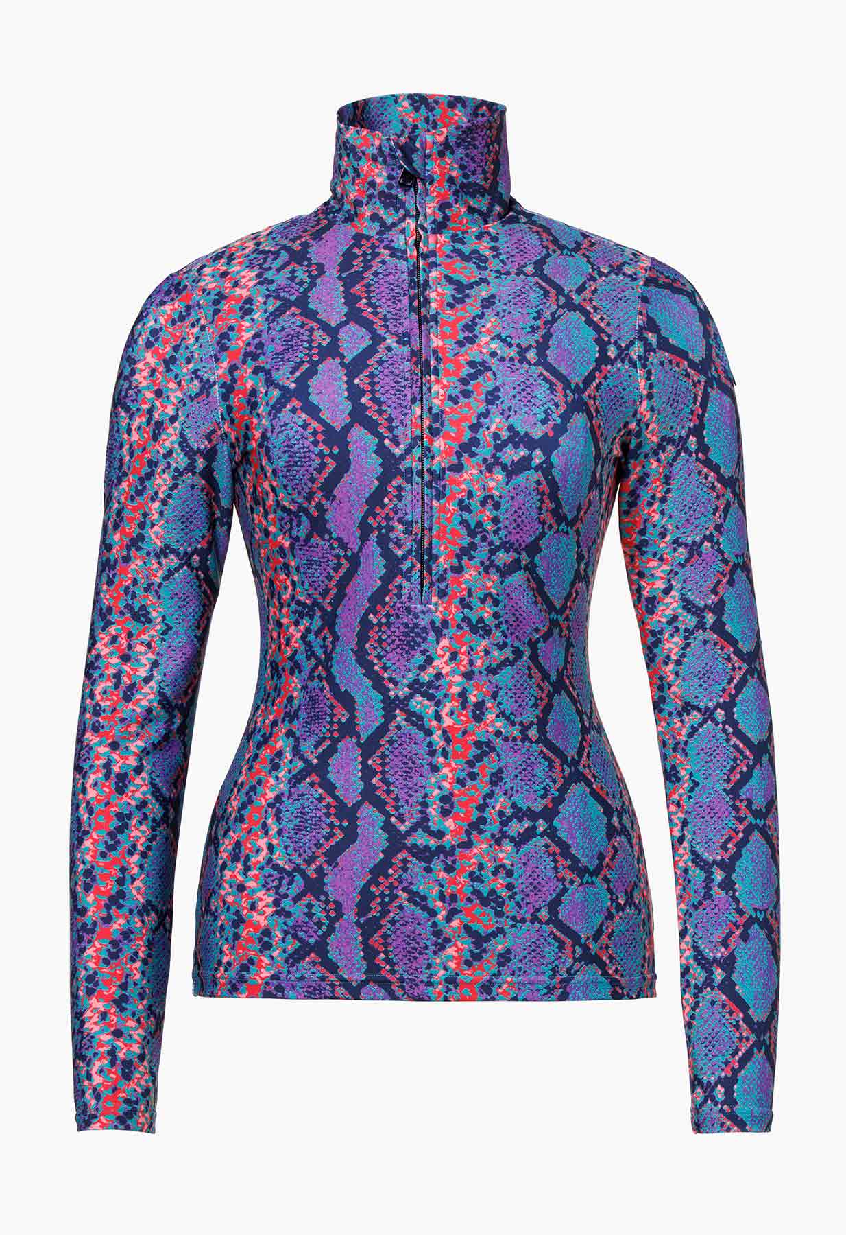 Goldbergh Fiesta Ski Base Layer in Snake Turquoise Print