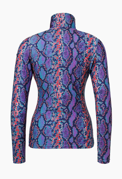 Goldbergh Fiesta Ski Base Layer in Snake Turquoise Print