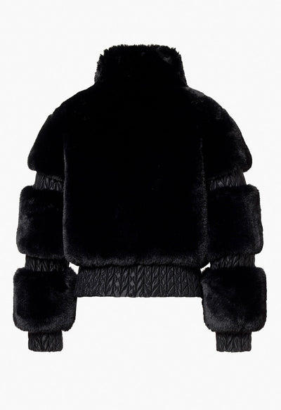 Goldbergh Furry Ski Jacket in Black