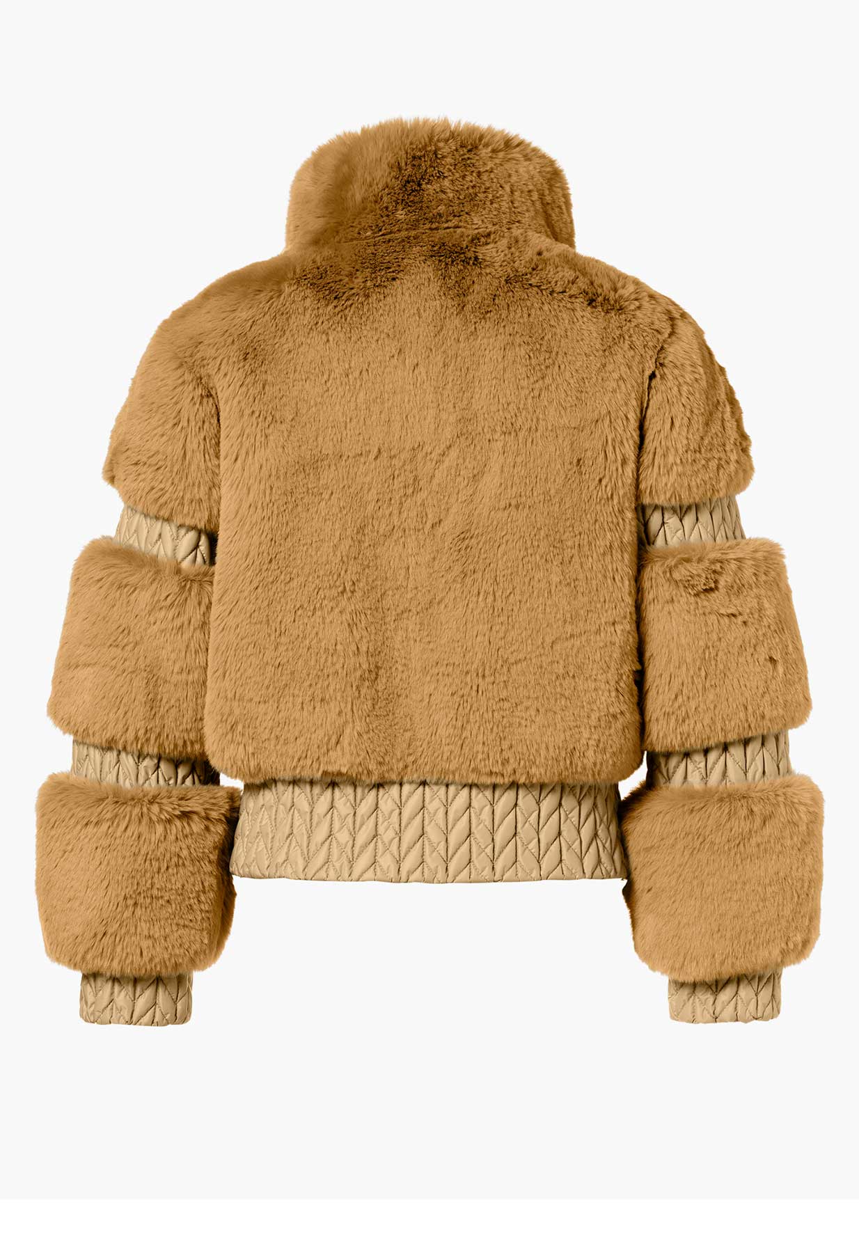Goldbergh Furry Ski Jacket in Caramel