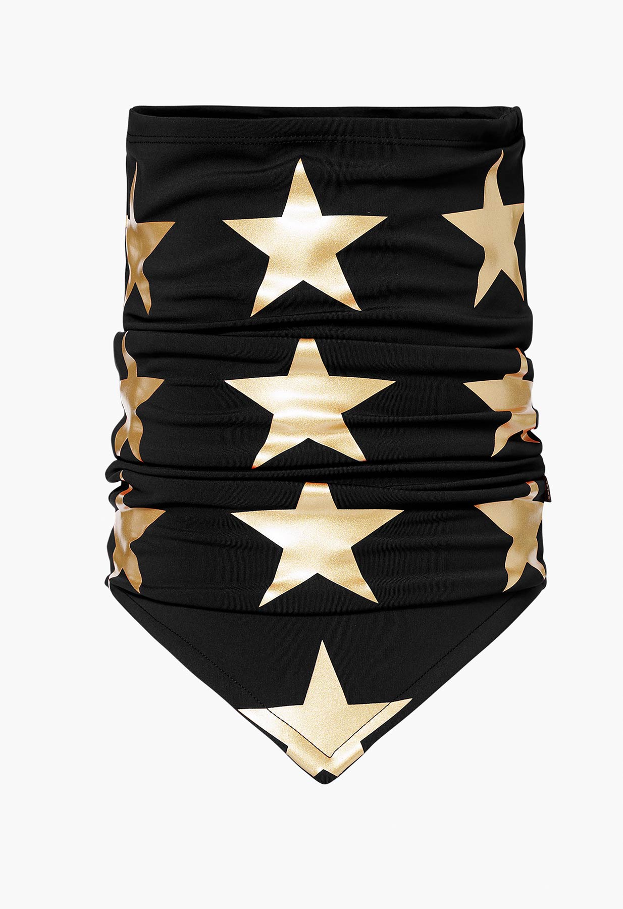 Goldbergh Giulietta Scarf Neckwarmer in Black with Gold Stars