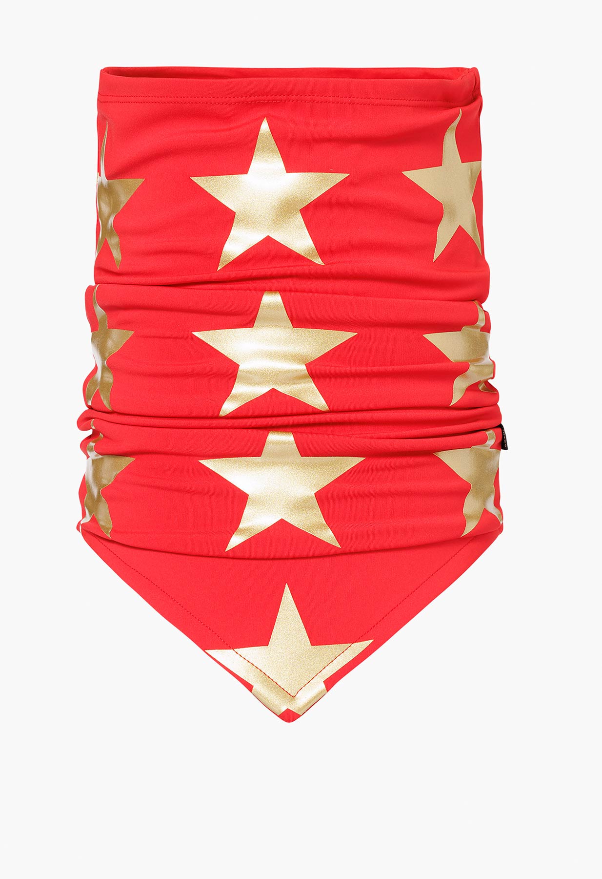 Goldbergh Giulietta Scarf Neckwarmer in Red with Gold Stars