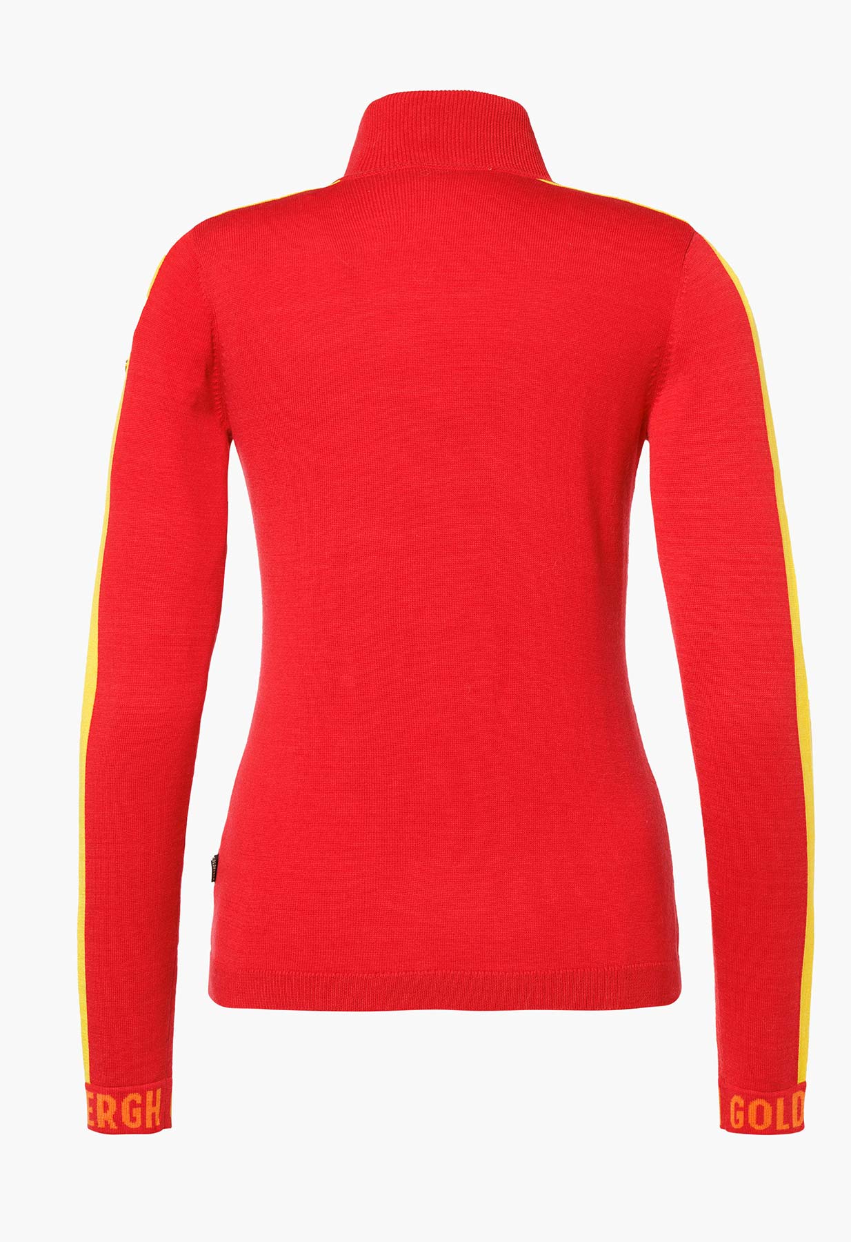 Goldbergh Lucia Long Sleeve Knit Sweater in Red with Stripes