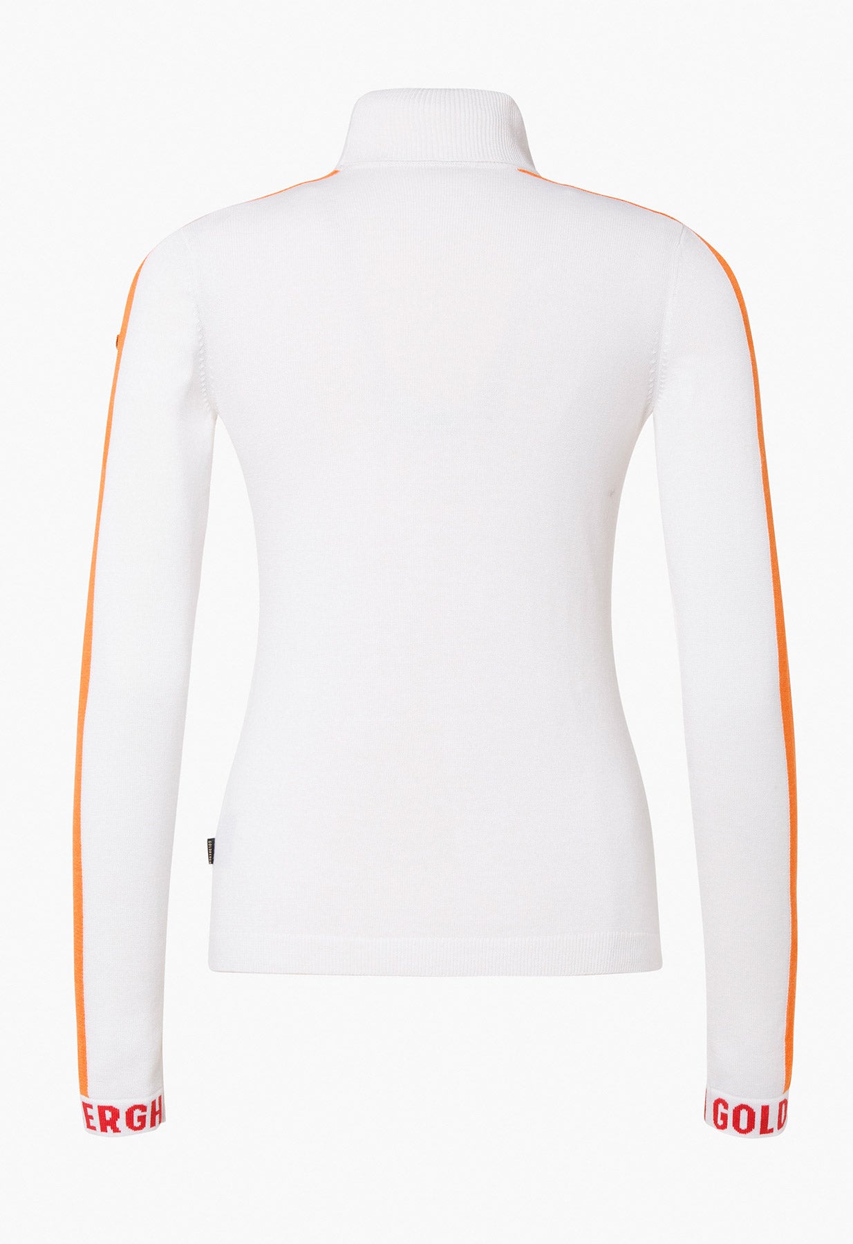 Goldbergh Lucia Long Sleeve Knit Sweater in White with Stripes