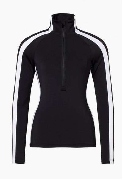 Goldbergh Maeve Ski Base Layer in Black with White Stripes