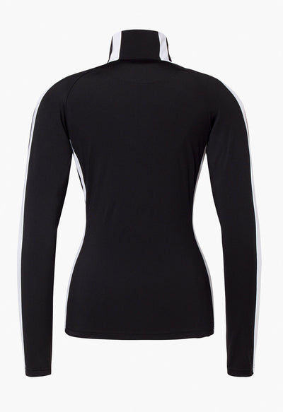 Goldbergh Maeve Ski Base Layer in Black with White Stripes