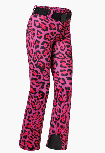 Goldbergh Minou Animal Print Ski Pants in Jaguar Carnevale