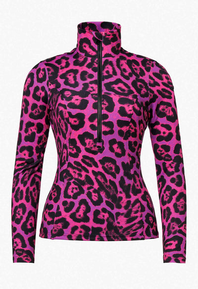 Goldbergh Leona Ski Base Layer/Pully in Jaguar Carnevale Print