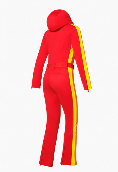 Goldbergh Suvi One Piece Ski Suit in Flame Red