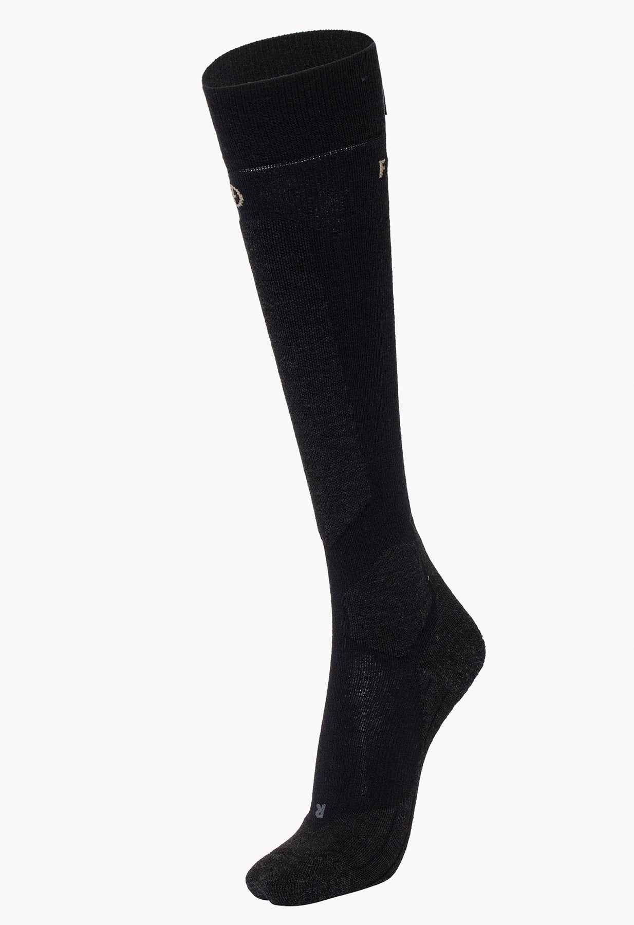 Goldbergh Tiptoe black ladies ski sock on a white background