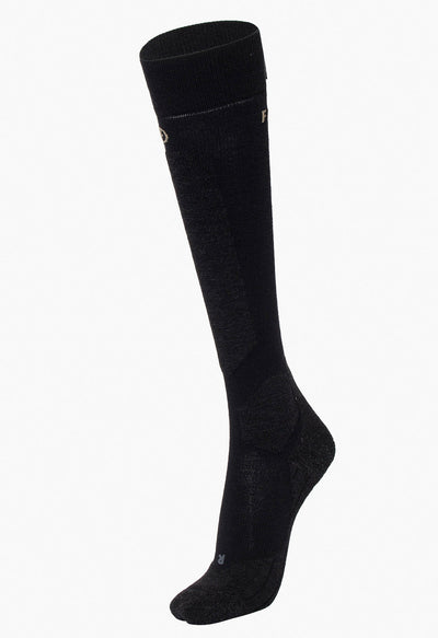 Goldbergh Tiptoe black ladies ski sock on a white background
