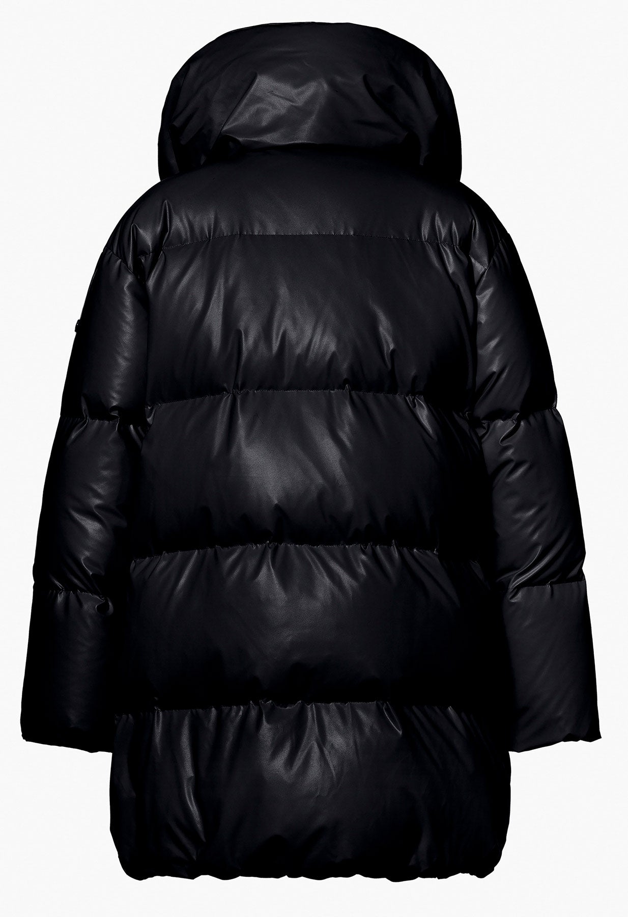 Goldbergh Vive Downfilled Coat in Black Faux Leather