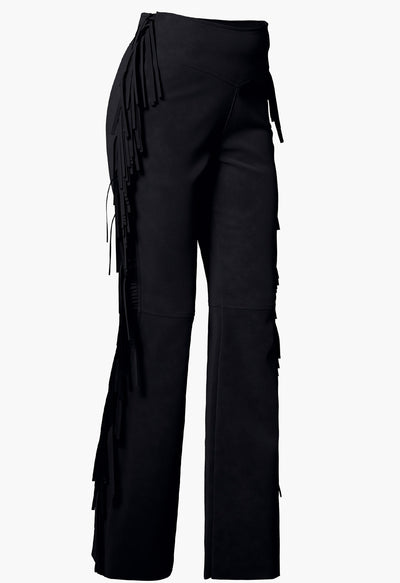 Goldbergh Lina Black Fringe Pant